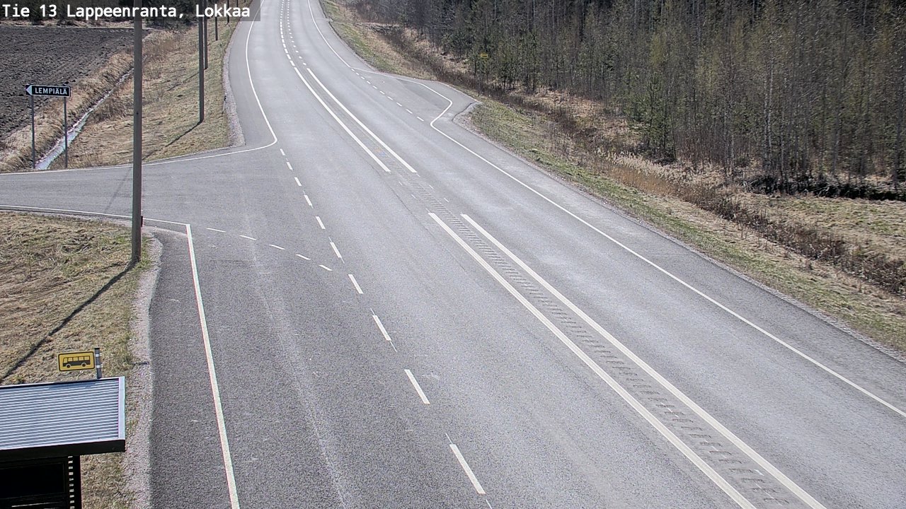 Kelikamerat Kuva Tie 13 Lokkaan suora, Lappeenranta, Etelä-Karjala