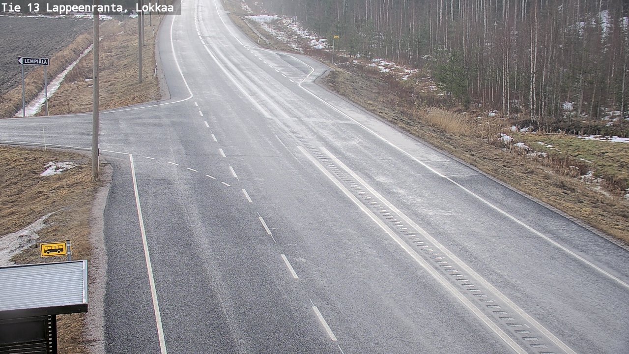 Kelikamerat Kuva Tie 13 Lokkaan suora, Lappeenranta, Etelä-Karjala