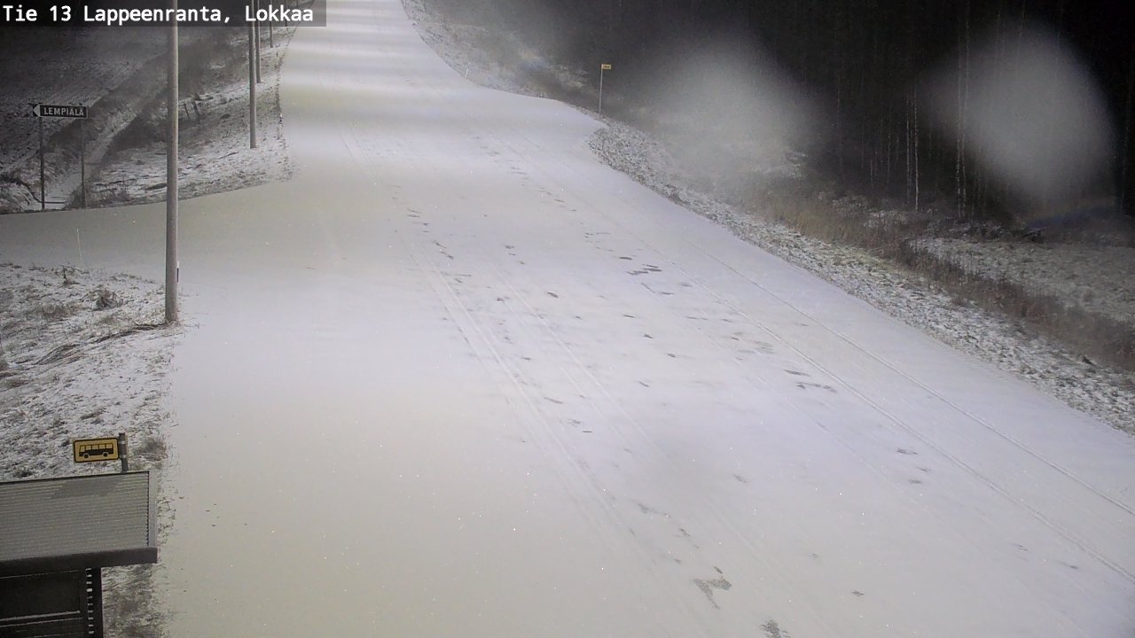 Kelikamerat Kuva Tie 13 Lokkaan suora, Lappeenranta, Etelä-Karjala