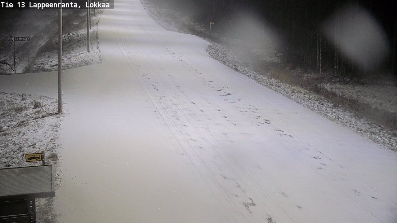 Kelikamerat Kuva Tie 13 Lokkaan suora, Lappeenranta, Etelä-Karjala