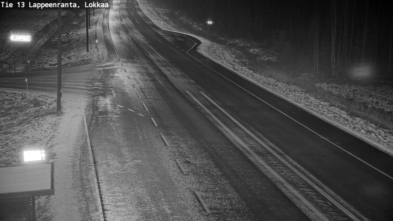 Weather Camera Image Väg 13 Lokkaa rakan, Lappeenranta, Etelä-Karjala