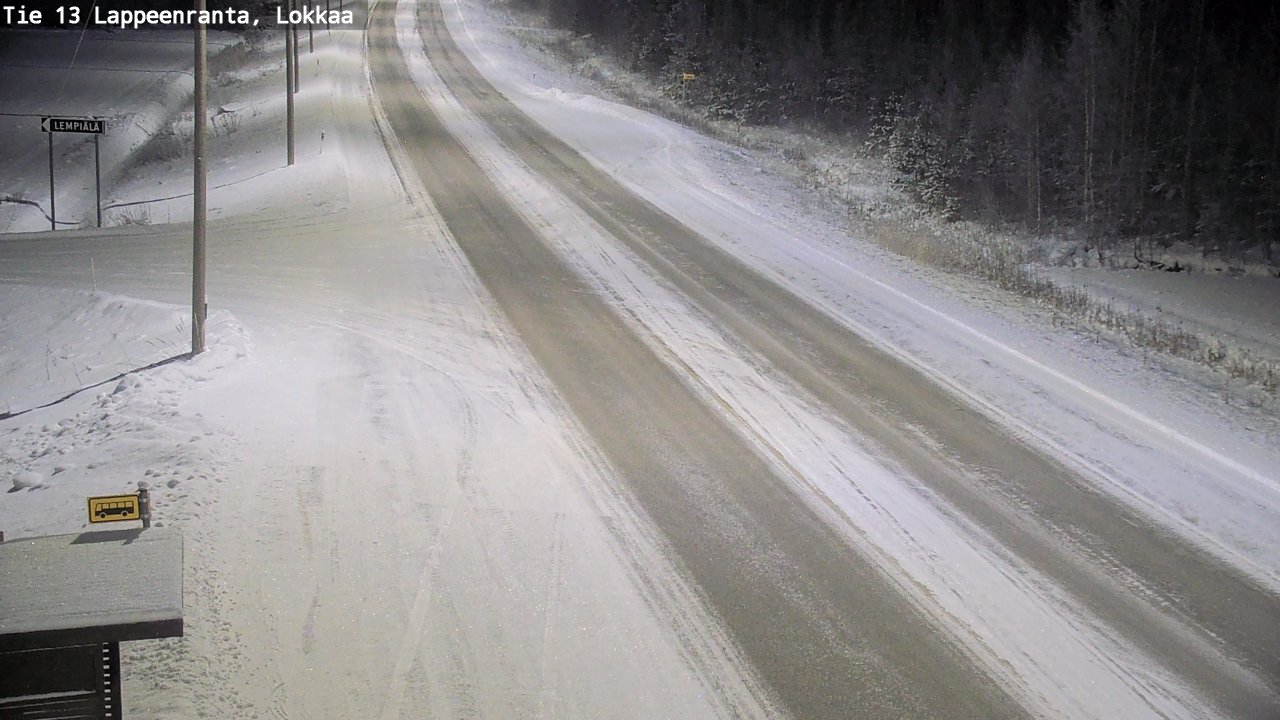 Kelikamerat Kuva Tie 13 Lokkaan suora, Lappeenranta, Etelä-Karjala