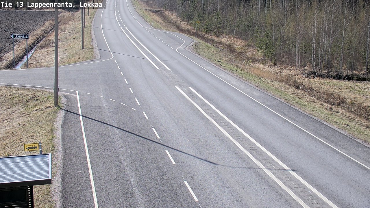 Kelikamerat Kuva Tie 13 Lokkaan suora, Lappeenranta, Etelä-Karjala