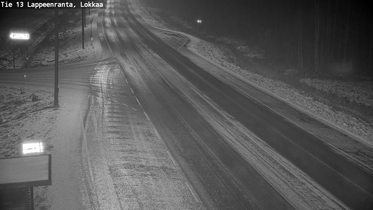 Weather Camera Image Väg 13 Lokkaa rakan, Lappeenranta, Etelä-Karjala