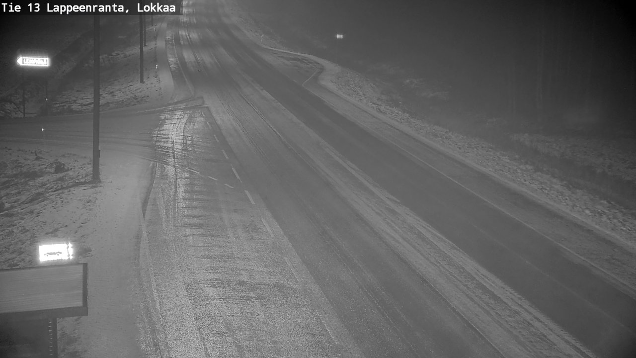 Weather Camera Image Väg 13 Lokkaa rakan, Lappeenranta, Etelä-Karjala