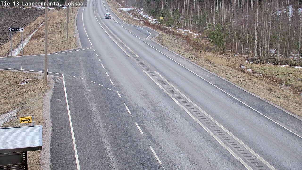 Kelikamerat Kuva Tie 13 Lokkaan suora, Lappeenranta, Etelä-Karjala