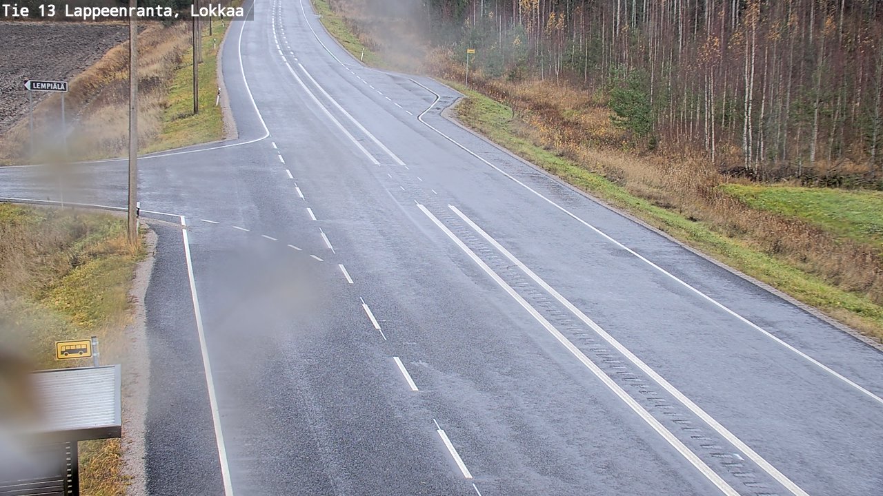 Kelikamerat Kuva Tie 13 Lokkaan suora, Lappeenranta, Etelä-Karjala