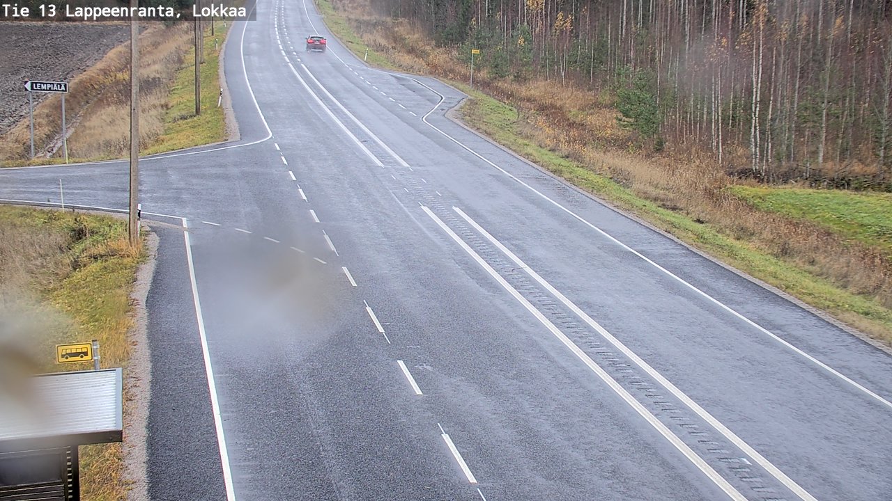 Kelikamerat Kuva Tie 13 Lokkaan suora, Lappeenranta, Etelä-Karjala