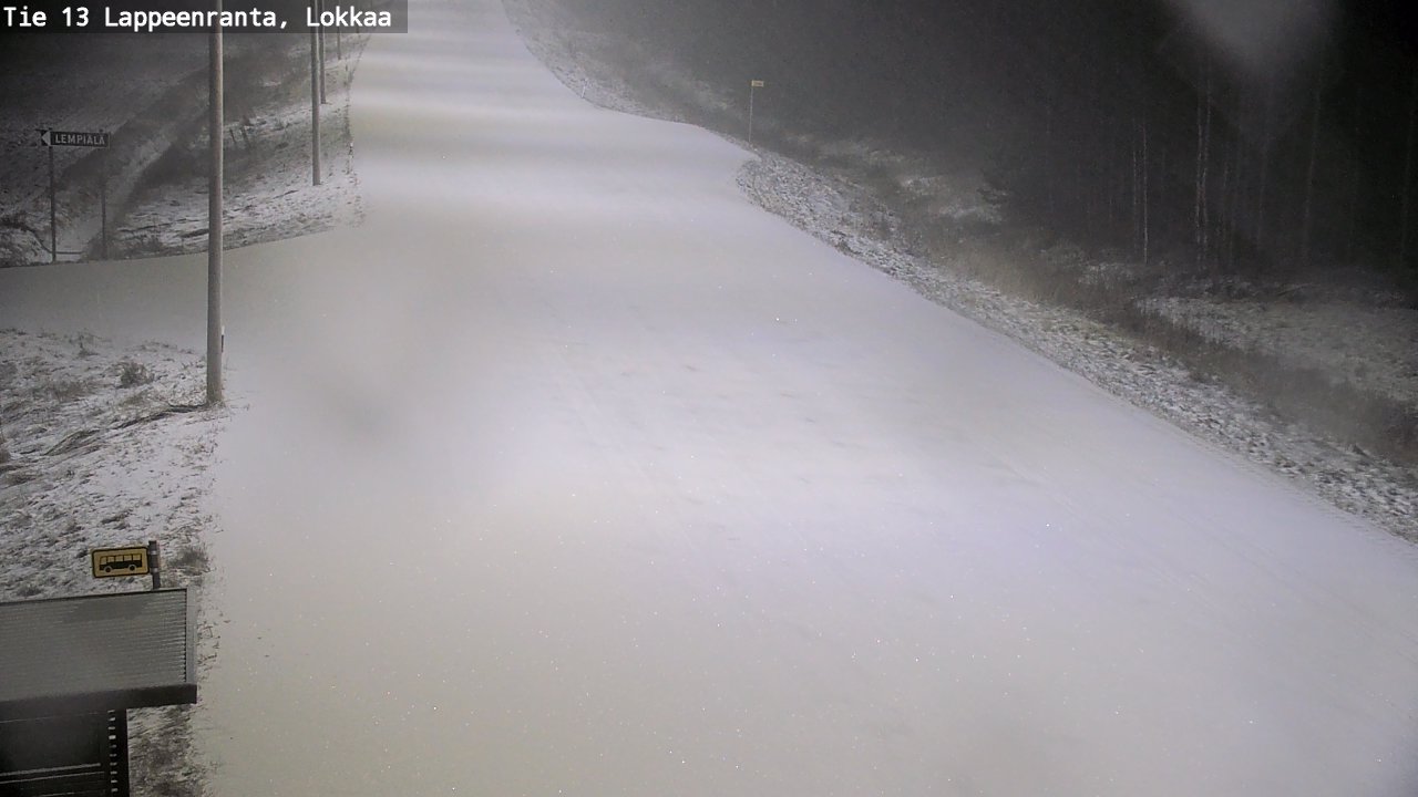 Kelikamerat Kuva Tie 13 Lokkaan suora, Lappeenranta, Etelä-Karjala