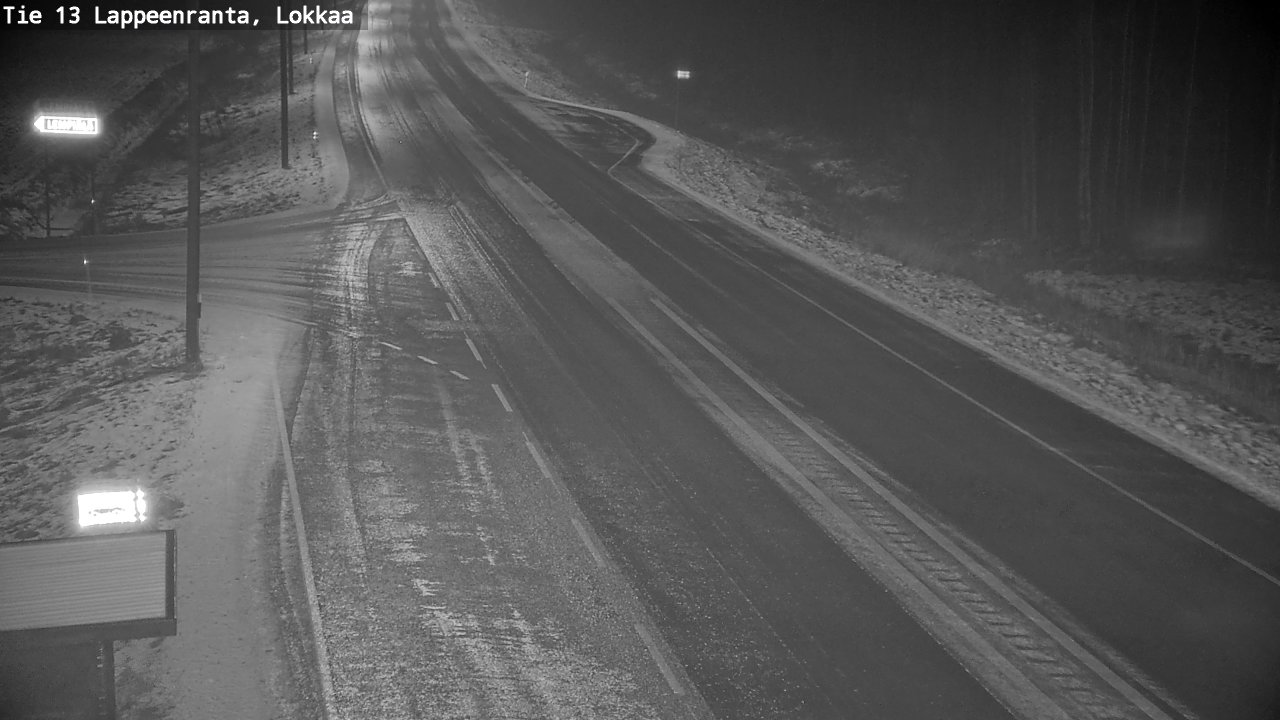 Weather Camera Image Väg 13 Lokkaa rakan, Lappeenranta, Etelä-Karjala