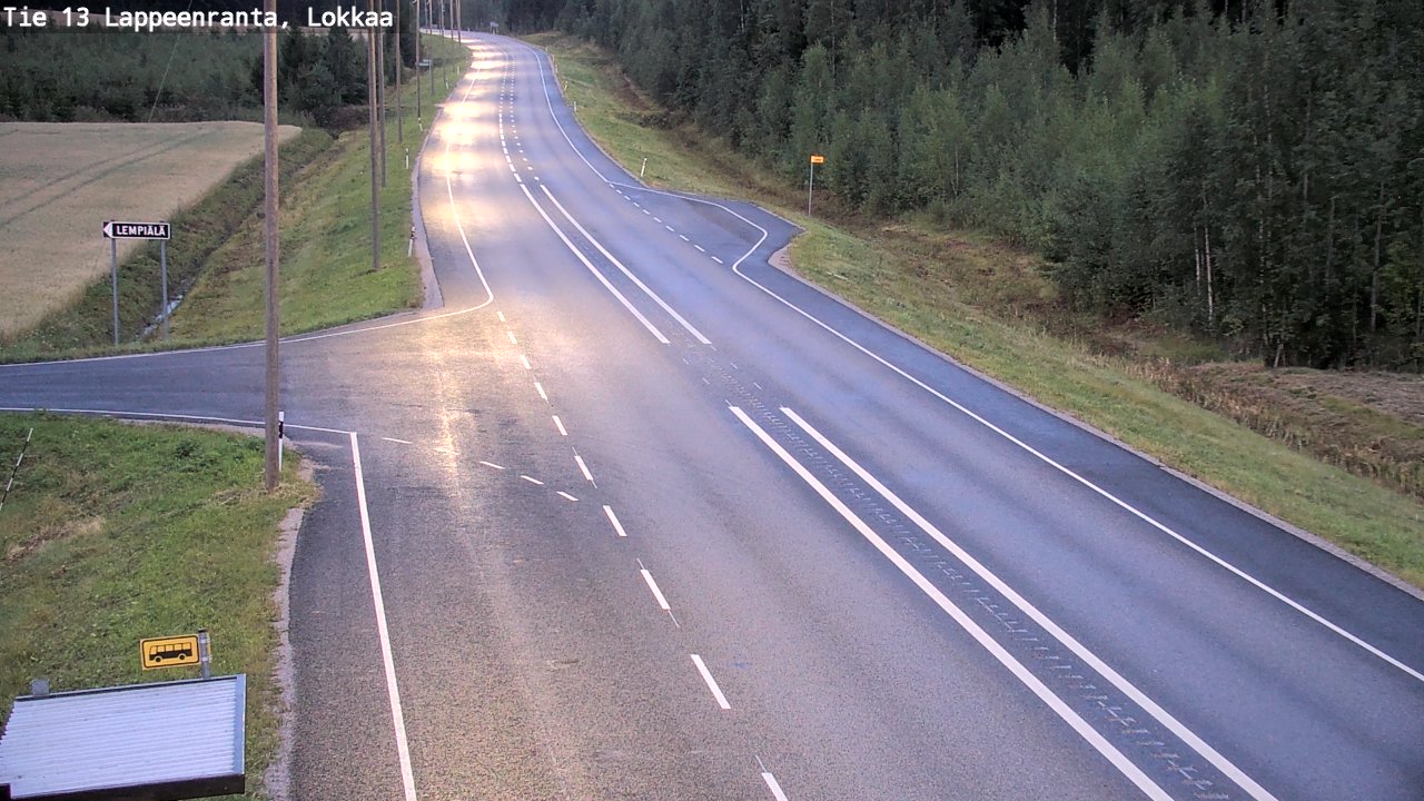 Kelikamerat Kuva Tie 13 Lokkaan suora, Lappeenranta, Etelä-Karjala