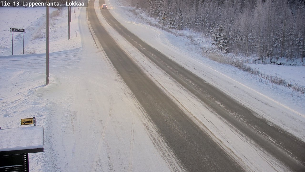 Kelikamerat Kuva Tie 13 Lokkaan suora, Lappeenranta, Etelä-Karjala