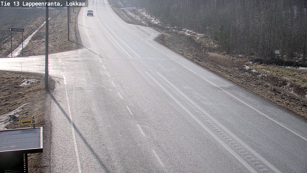 Kelikamerat Kuva Tie 13 Lokkaan suora, Lappeenranta, Etelä-Karjala