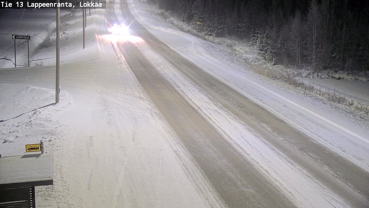 Kelikamerat Kuva Tie 13 Lokkaan suora, Lappeenranta, Etelä-Karjala