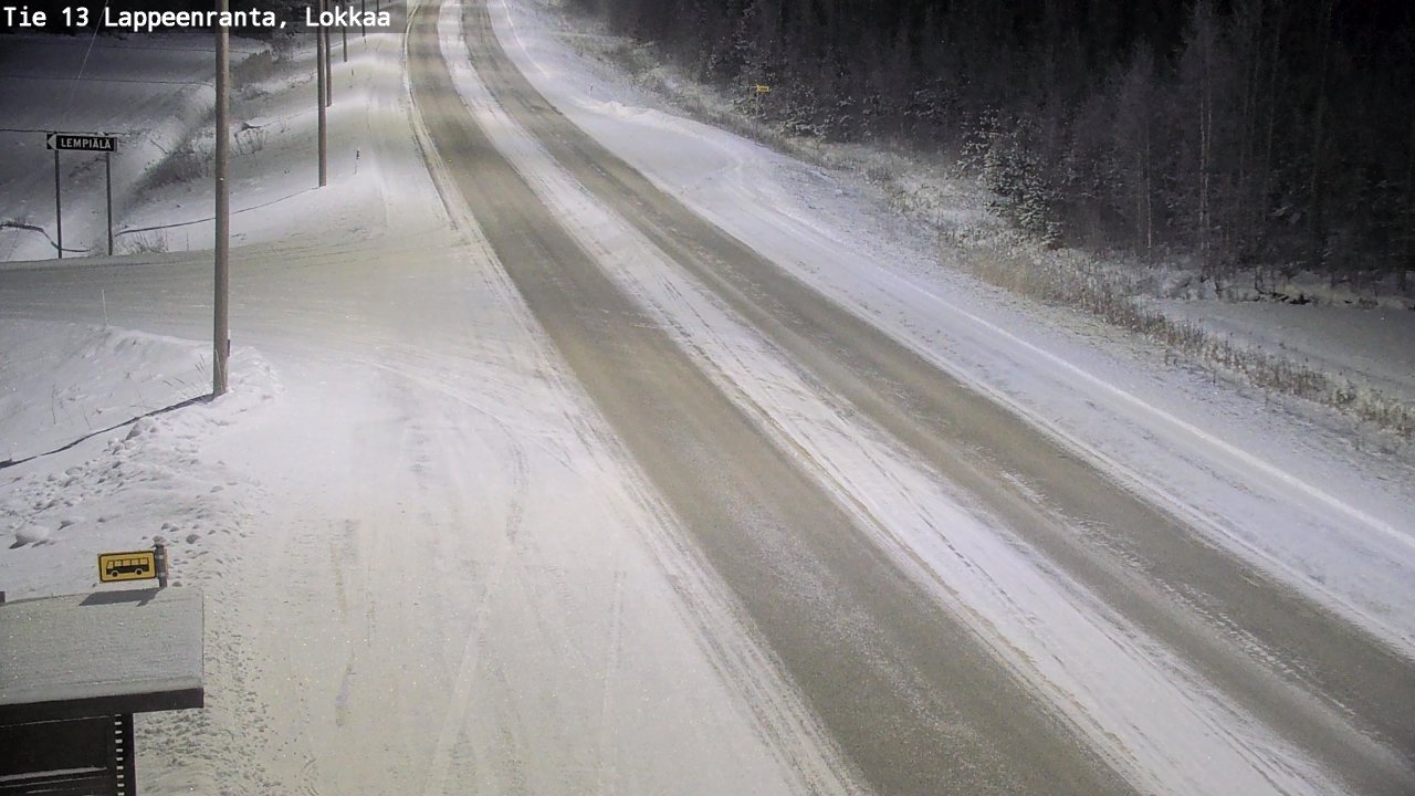 Kelikamerat Kuva Tie 13 Lokkaan suora, Lappeenranta, Etelä-Karjala