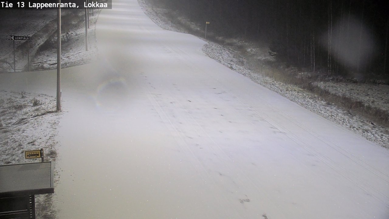 Kelikamerat Kuva Tie 13 Lokkaan suora, Lappeenranta, Etelä-Karjala