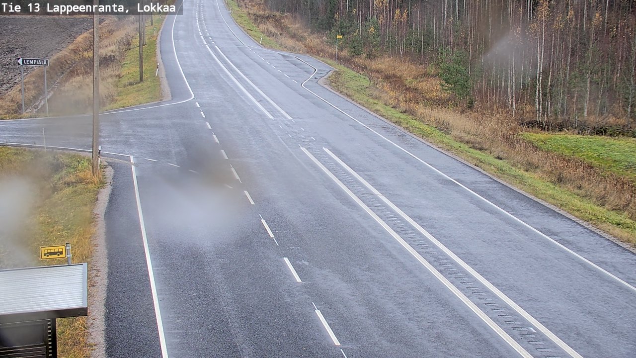 Kelikamerat Kuva Tie 13 Lokkaan suora, Lappeenranta, Etelä-Karjala