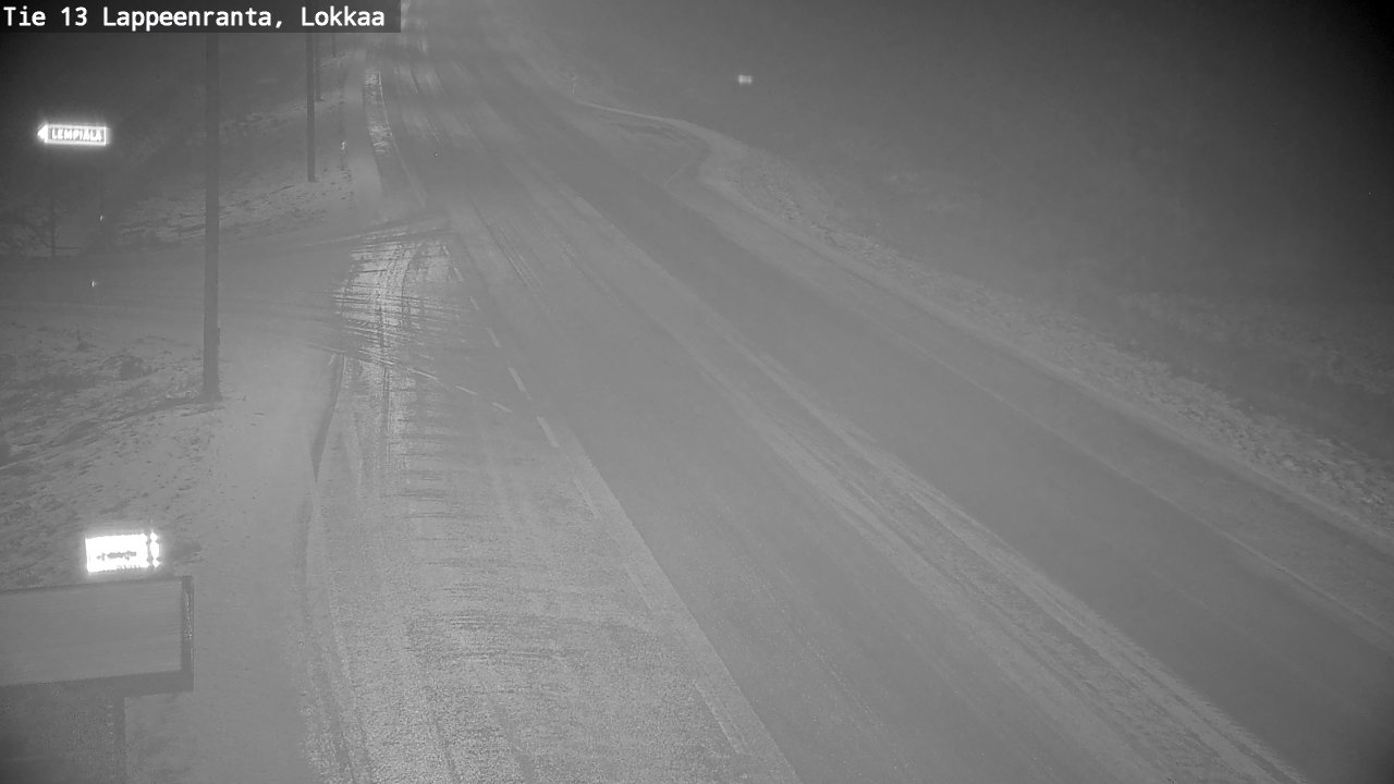 Weather Camera Image Väg 13 Lokkaa rakan, Lappeenranta, Etelä-Karjala