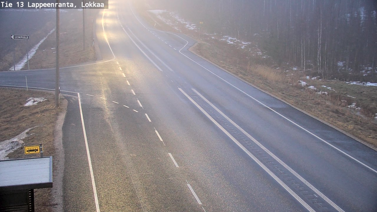 Kelikamerat Kuva Tie 13 Lokkaan suora, Lappeenranta, Etelä-Karjala