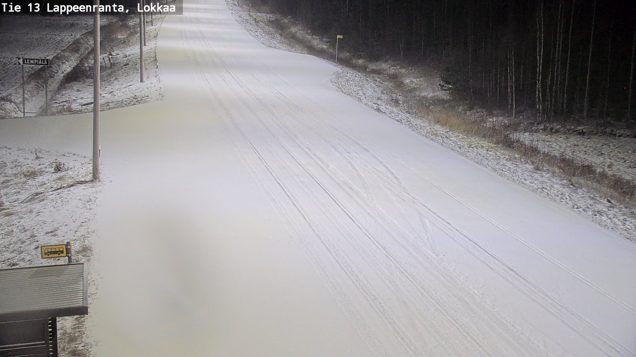 Kelikamerat Kuva Tie 13 Lokkaan suora, Lappeenranta, Etelä-Karjala