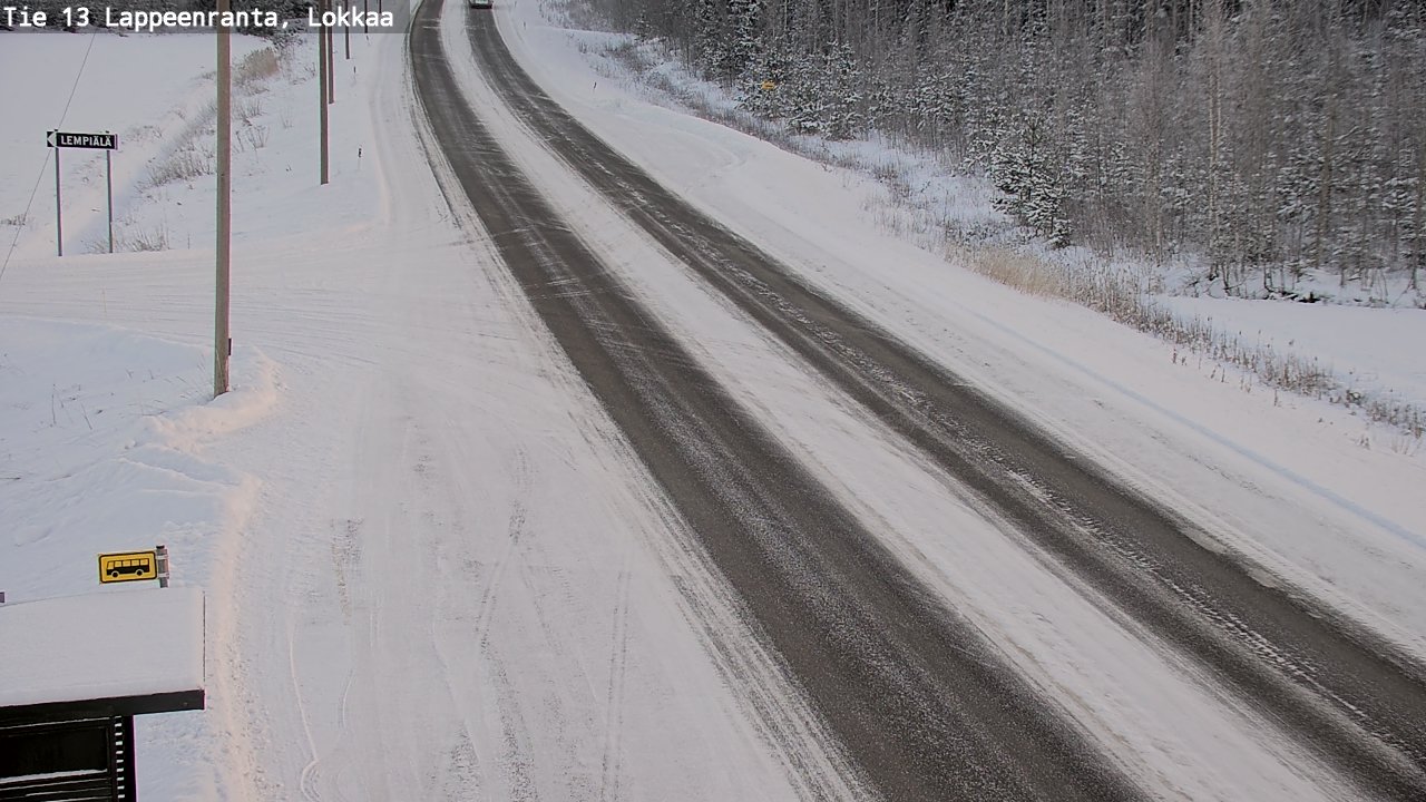 Kelikamerat Kuva Tie 13 Lokkaan suora, Lappeenranta, Etelä-Karjala