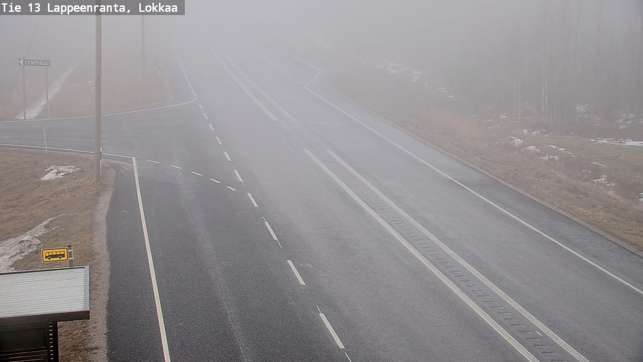 Kelikamerat Kuva Tie 13 Lokkaan suora, Lappeenranta, Etelä-Karjala