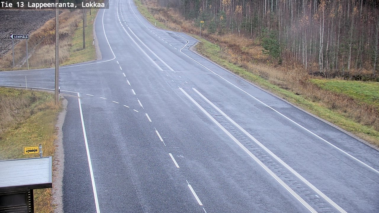 Kelikamerat Kuva Tie 13 Lokkaan suora, Lappeenranta, Etelä-Karjala