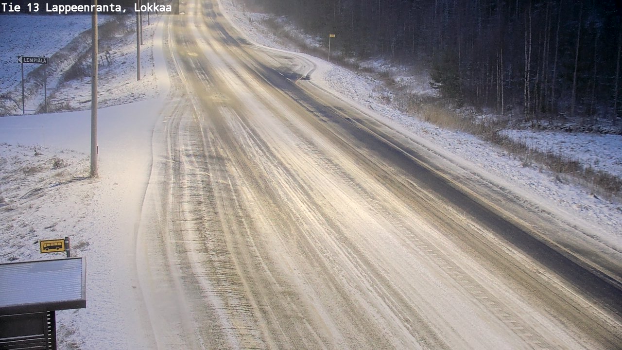 Kelikamerat Kuva Tie 13 Lokkaan suora, Lappeenranta, Etelä-Karjala