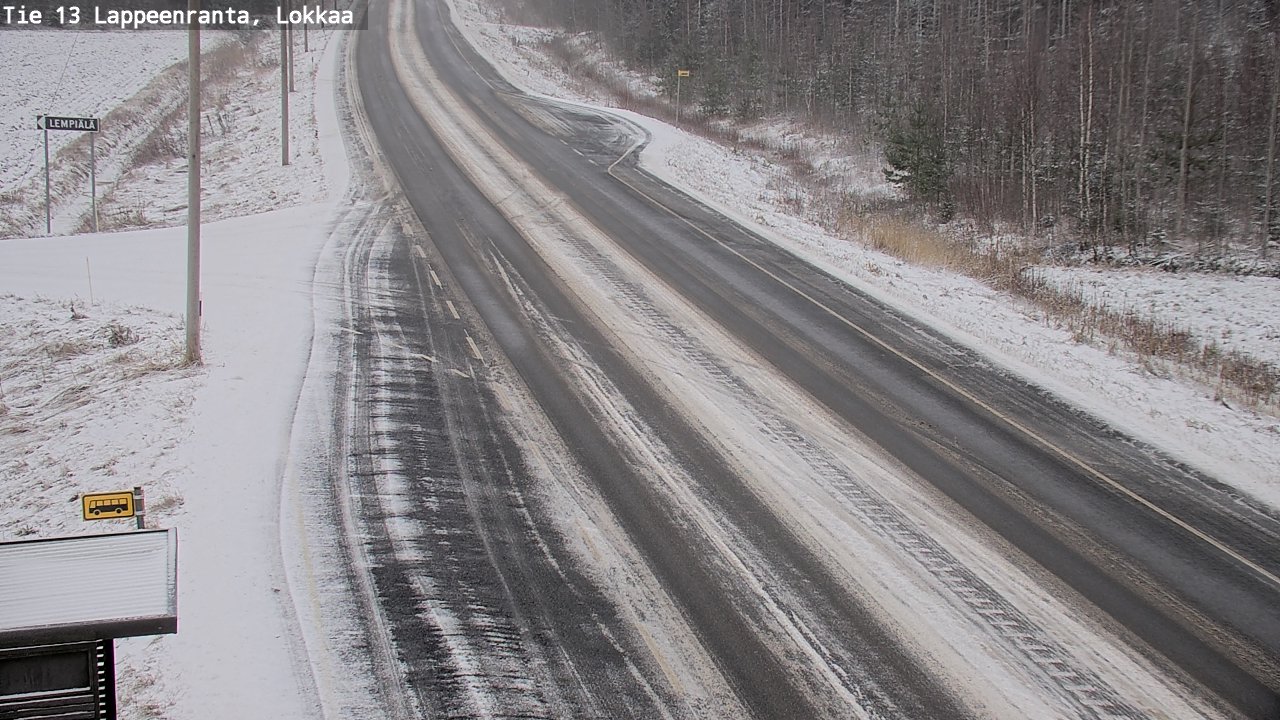 Kelikamerat Kuva Tie 13 Lokkaan suora, Lappeenranta, Etelä-Karjala
