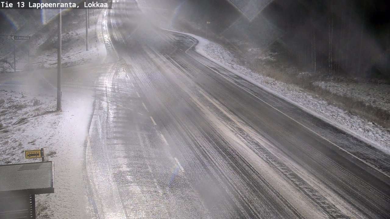 Kelikamerat Kuva Tie 13 Lokkaan suora, Lappeenranta, Etelä-Karjala