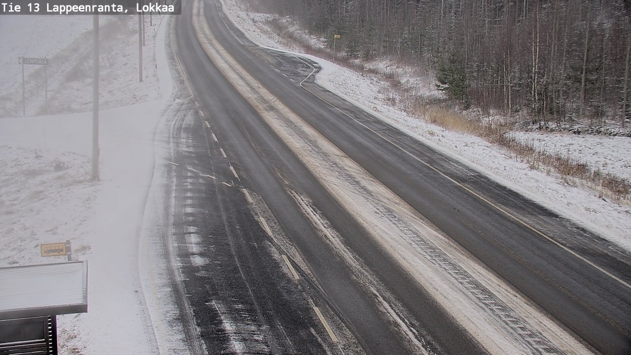 Kelikamerat Kuva Tie 13 Lokkaan suora, Lappeenranta, Etelä-Karjala