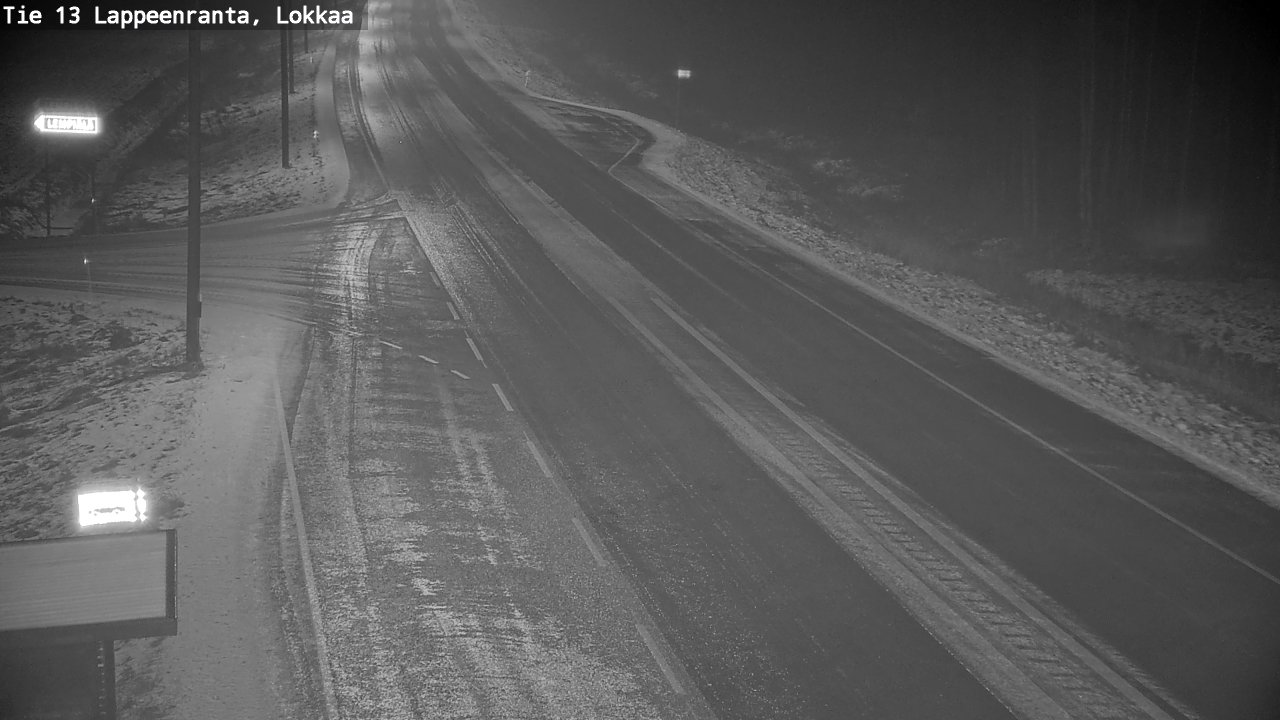 Weather Camera Image Väg 13 Lokkaa rakan, Lappeenranta, Etelä-Karjala