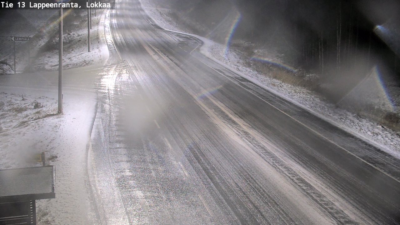 Kelikamerat Kuva Tie 13 Lokkaan suora, Lappeenranta, Etelä-Karjala