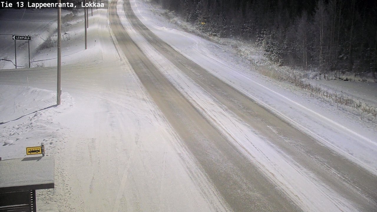 Kelikamerat Kuva Tie 13 Lokkaan suora, Lappeenranta, Etelä-Karjala
