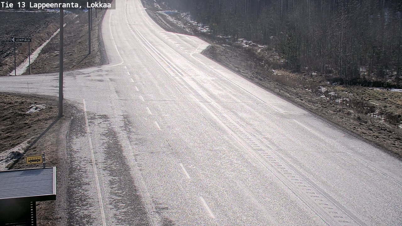 Kelikamerat Kuva Tie 13 Lokkaan suora, Lappeenranta, Etelä-Karjala