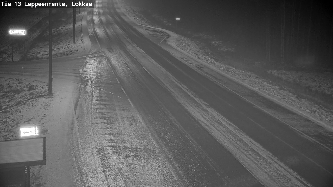 Weather Camera Image Väg 13 Lokkaa rakan, Lappeenranta, Etelä-Karjala