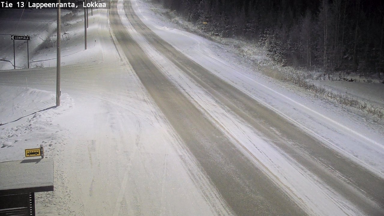 Kelikamerat Kuva Tie 13 Lokkaan suora, Lappeenranta, Etelä-Karjala