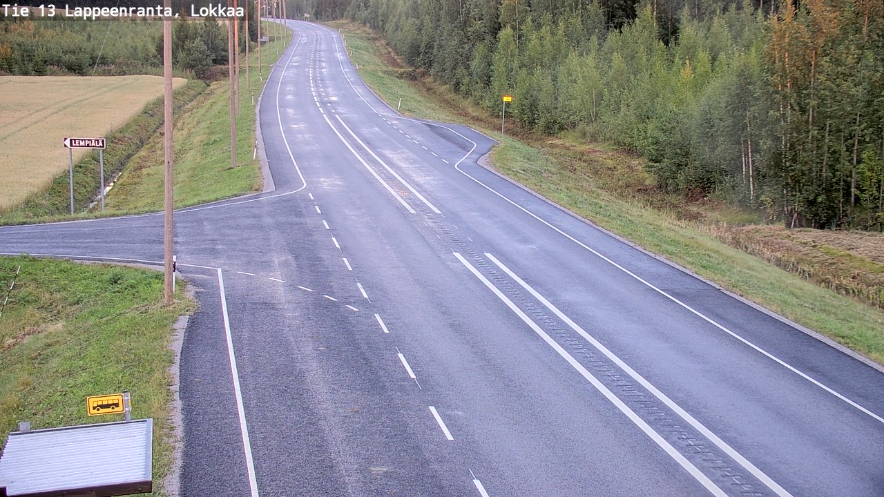 Kelikamerat Kuva Tie 13 Lokkaan suora, Lappeenranta, Etelä-Karjala