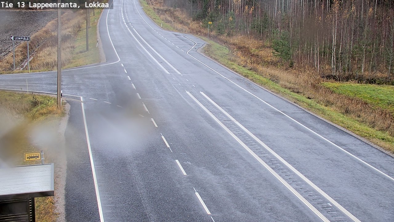 Kelikamerat Kuva Tie 13 Lokkaan suora, Lappeenranta, Etelä-Karjala