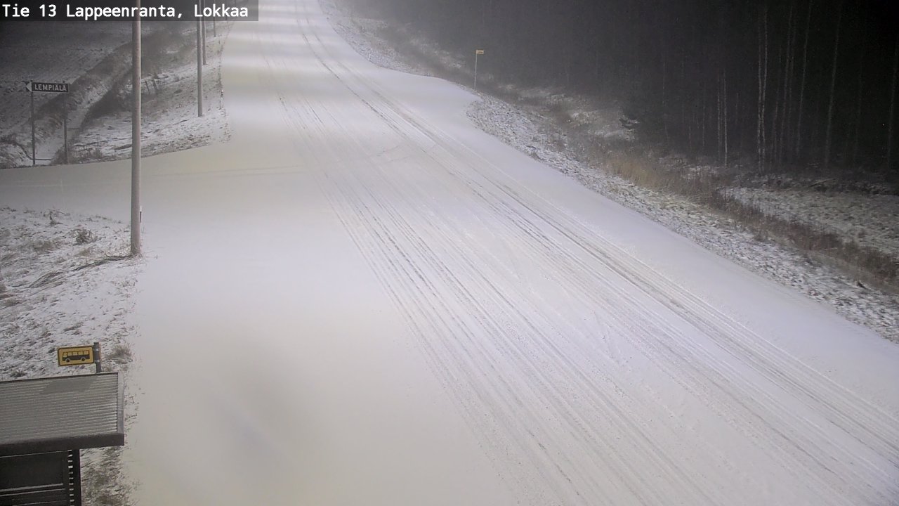 Kelikamerat Kuva Tie 13 Lokkaan suora, Lappeenranta, Etelä-Karjala