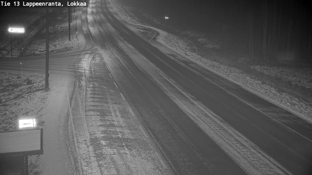 Weather Camera Image Väg 13 Lokkaa rakan, Lappeenranta, Etelä-Karjala