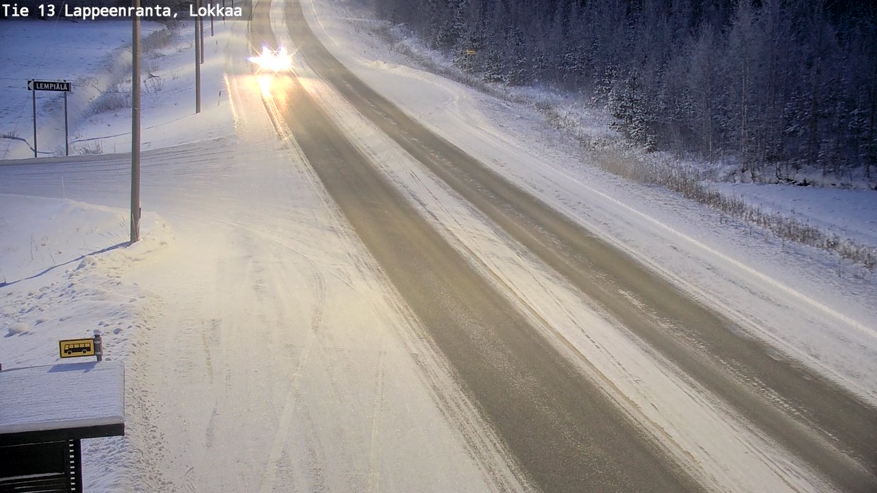 Kelikamerat Kuva Tie 13 Lokkaan suora, Lappeenranta, Etelä-Karjala