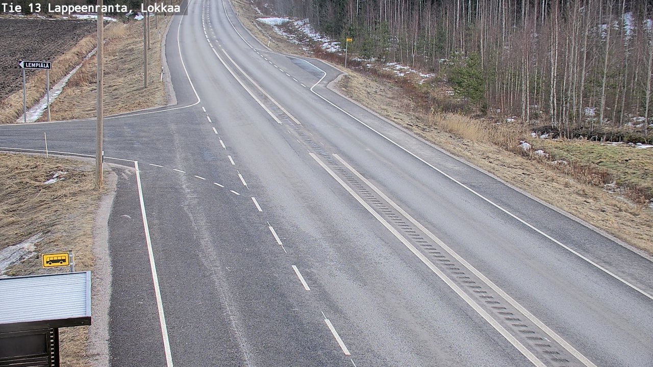 Kelikamerat Kuva Tie 13 Lokkaan suora, Lappeenranta, Etelä-Karjala