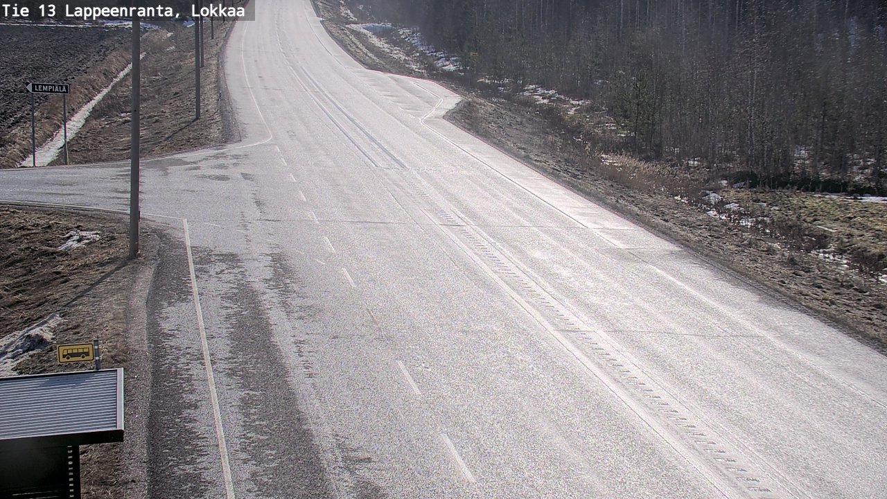 Kelikamerat Kuva Tie 13 Lokkaan suora, Lappeenranta, Etelä-Karjala