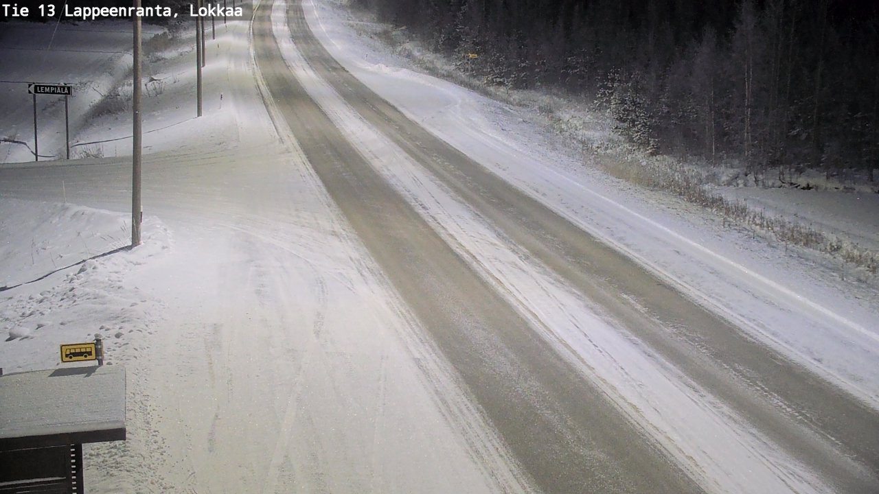 Kelikamerat Kuva Tie 13 Lokkaan suora, Lappeenranta, Etelä-Karjala