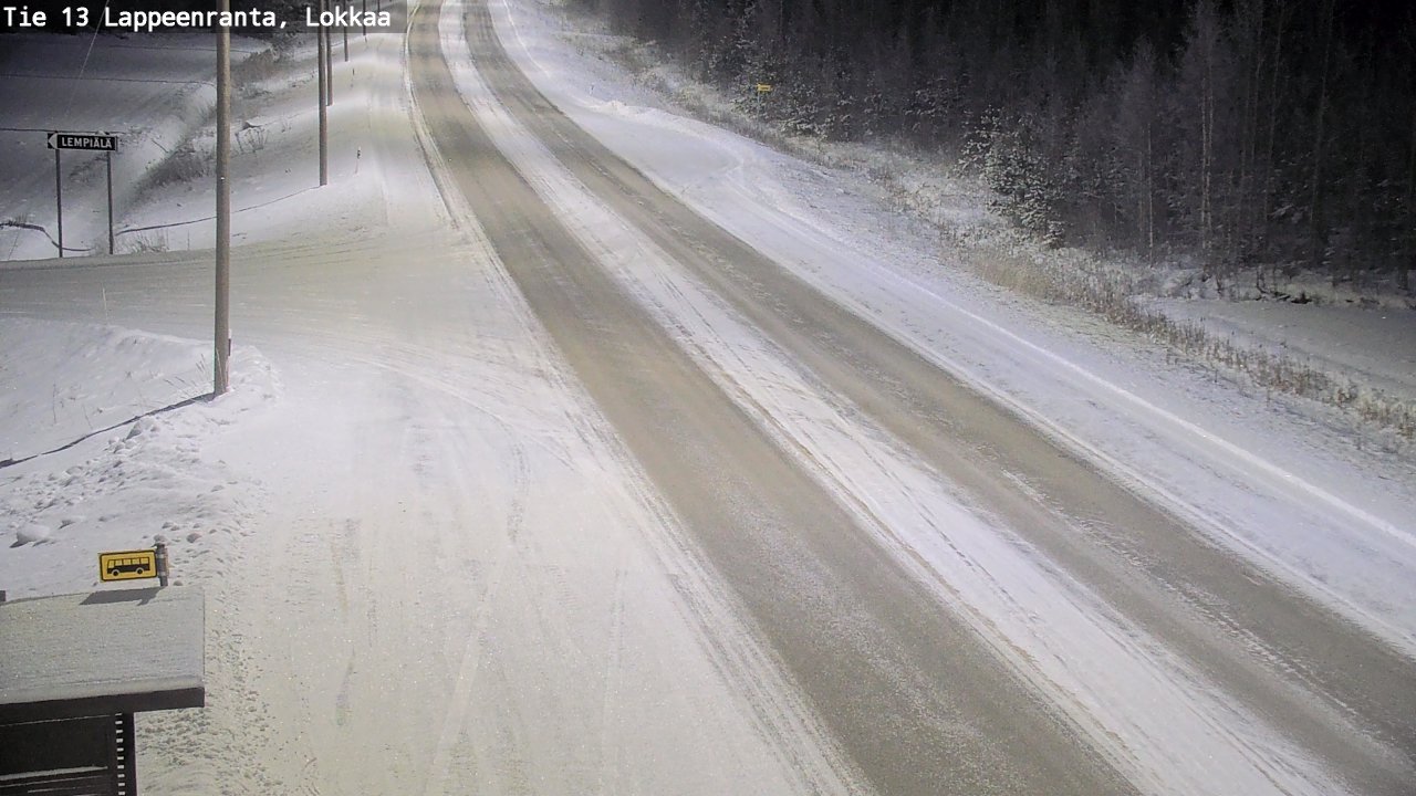 Kelikamerat Kuva Tie 13 Lokkaan suora, Lappeenranta, Etelä-Karjala