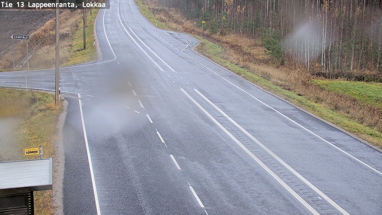 Kelikamerat Kuva Tie 13 Lokkaan suora, Lappeenranta, Etelä-Karjala