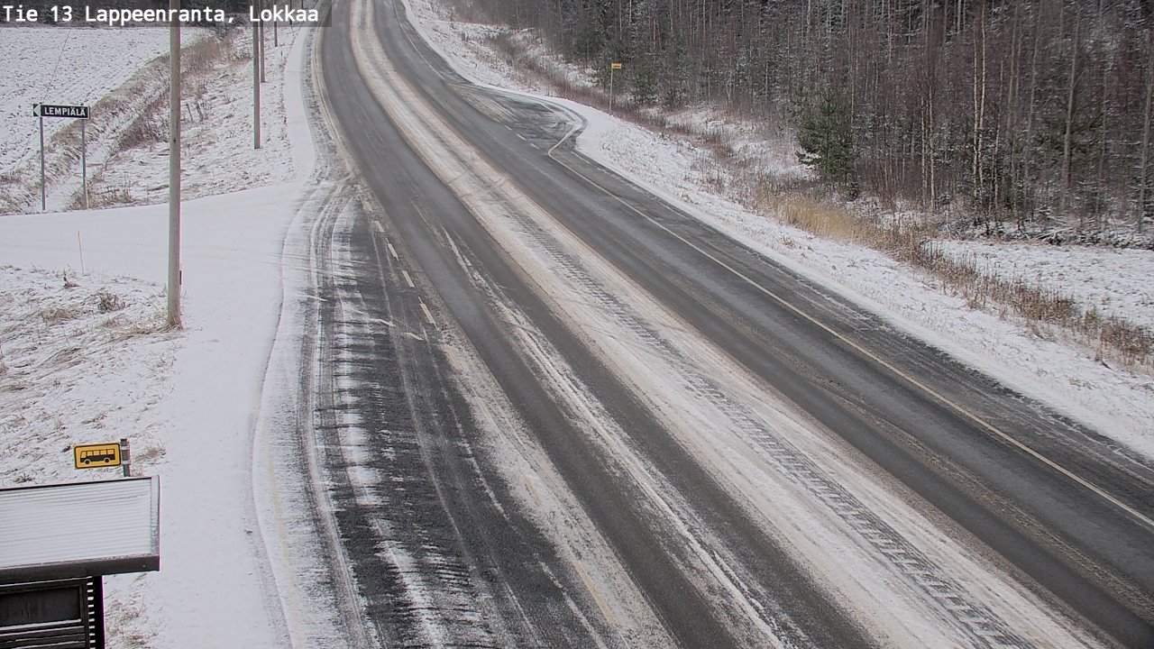 Kelikamerat Kuva Tie 13 Lokkaan suora, Lappeenranta, Etelä-Karjala