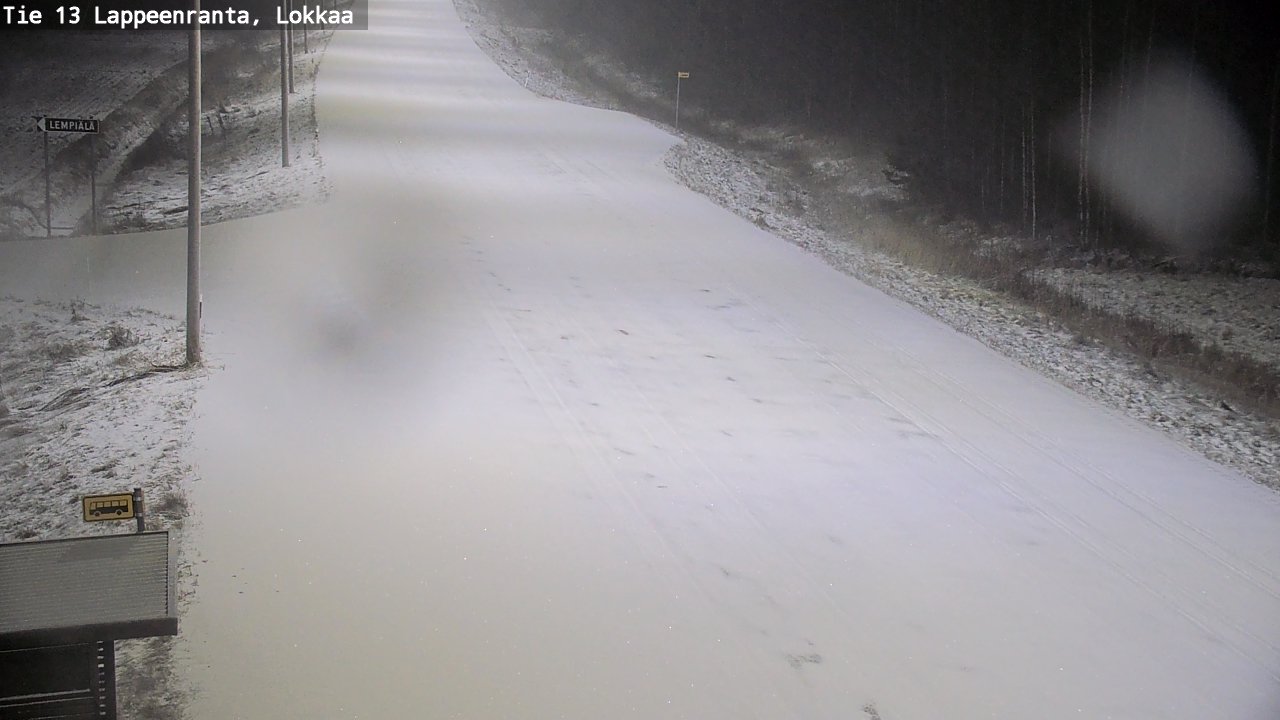 Kelikamerat Kuva Tie 13 Lokkaan suora, Lappeenranta, Etelä-Karjala