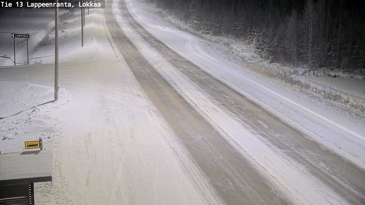 Kelikamerat Kuva Tie 13 Lokkaan suora, Lappeenranta, Etelä-Karjala
